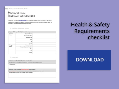 Ergonomics checklist